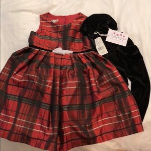 Extravagant 2 piece Holiday girls dress
